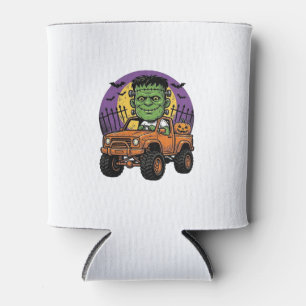 Rafraîchisseur Pour Canette Chemise de citrouille de camion monstre Halloween