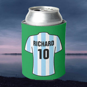 Rafraîchisseur Pour Canette Chemise de football en bleu clair peut refroidir
