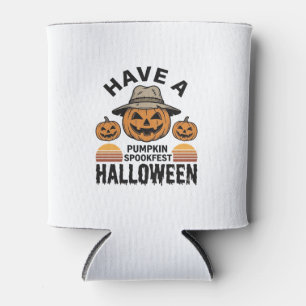 Rafraîchisseur Pour Canette Chemise de gravure vintage Halloween Citrouille Ef