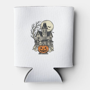 Rafraîchisseur Pour Canette Chemise de Maison Hantée Gravure Vintage Halloween