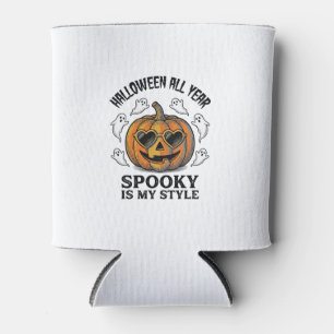 Rafraîchisseur Pour Canette Chemise gravée fantôme citrouille Halloween vintag
