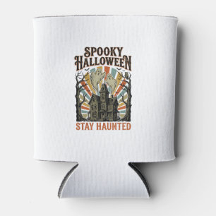 Rafraîchisseur Pour Canette Chemise Halloween Maison Hantée avec Fantôme Vinta