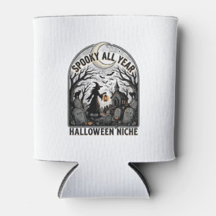 Rafraîchisseur Pour Canette Chemise Halloween tous les jours Design Spooky tou