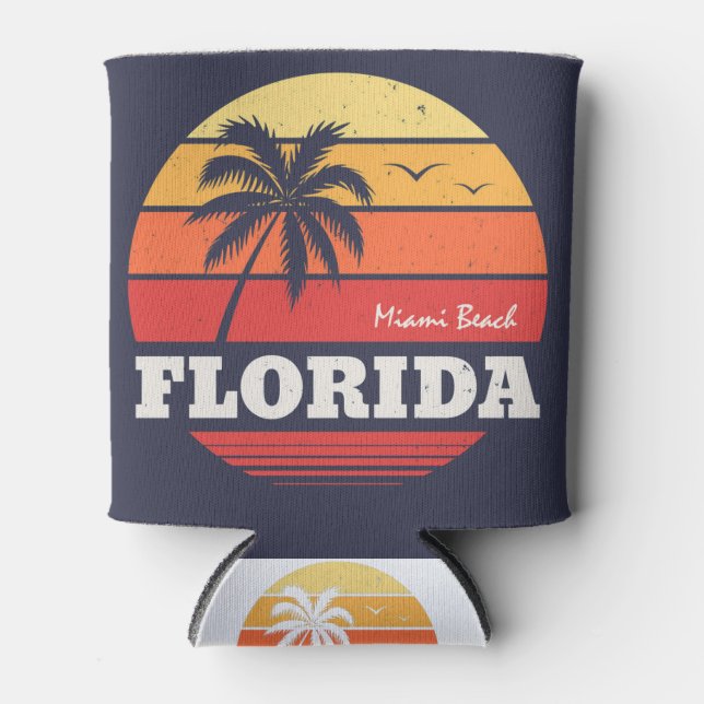 Rafraîchisseur Pour Canette chemise miami beach florida (Devant)