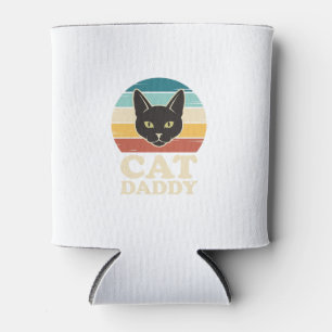 Rafraîchisseur Pour Canette Chemise Vintage Cat Daddy Black Cat Retro Sunset D