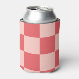 Rafraîchisseur Pour Canette Chèques Classic Retro en carton rouge rose