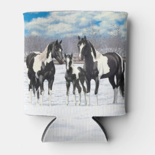 Rafraîchisseur Pour Canette Cheval Pinto Quarter Noir Chevaux Paint Chevaux Da