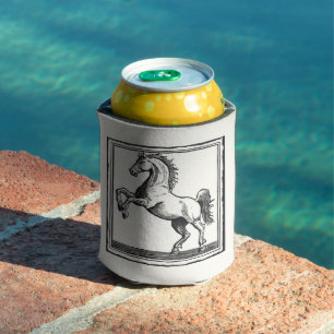 Rafraîchisseur Pour Canette Cheval Vintage équestre Nom personnalisé