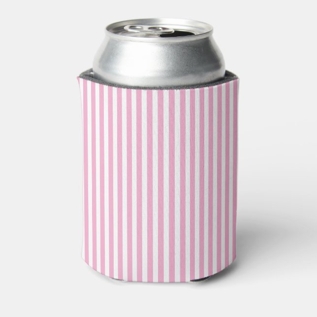 Rafraîchisseur Pour Canette Chic Classique Mignon Rayures Verticales Roses et  (Can Dos)