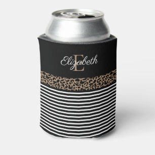 Rafraîchisseur Pour Canette Chic monogramme Empreinte de léopard Mug
