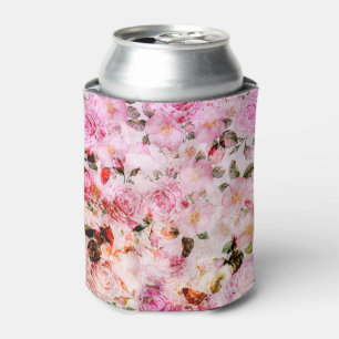 Rafraîchisseur Pour Canette Chic Pretty Blush Pink Watercolor Roses Floral