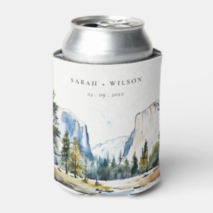 Rafraîchisseur Pour Canette Chic Yosemite National Park CA Watercolor Mariage