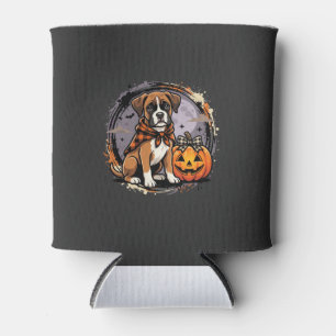Rafraîchisseur Pour Canette Chien Boxer Halloween Citrouille Sublimation