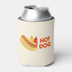 Rafraîchisseur Pour Canette Chien Chaud Mustard Ketchup Condiments Personnalis