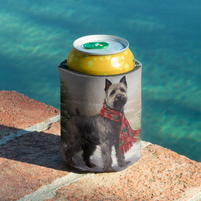 Rafraîchisseur Pour Canette Chien de Chesapeake à Noël de neige (Piscine in situ)