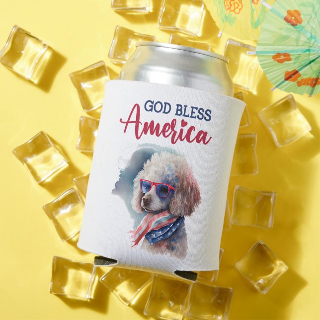 Rafraîchisseur Pour Canette Chien patriote-Caniche (Été in situ)