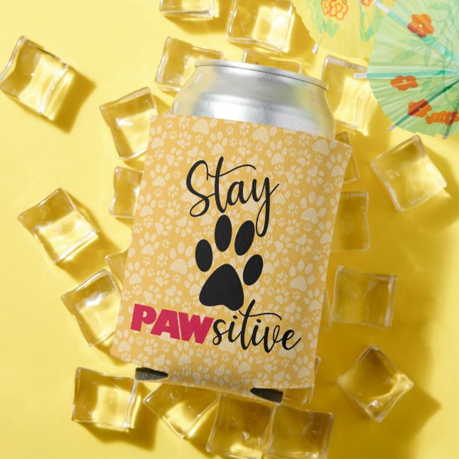 Rafraîchisseur Pour Canette Chien Paw Motivation Pun (Été in situ)