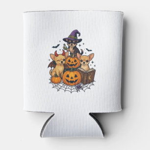 Rafraîchisseur Pour Canette Chiens Chihuahua Halloween Citrouilles Chapeau de