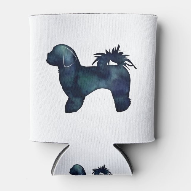 Rafraîchisseur Pour Canette Chih Tzu race Chien Silhouette Aquarelle (Devant)