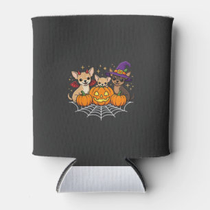 Rafraîchisseur Pour Canette Chihuahua Halloween Citrouille Sorcière Chien Desi
