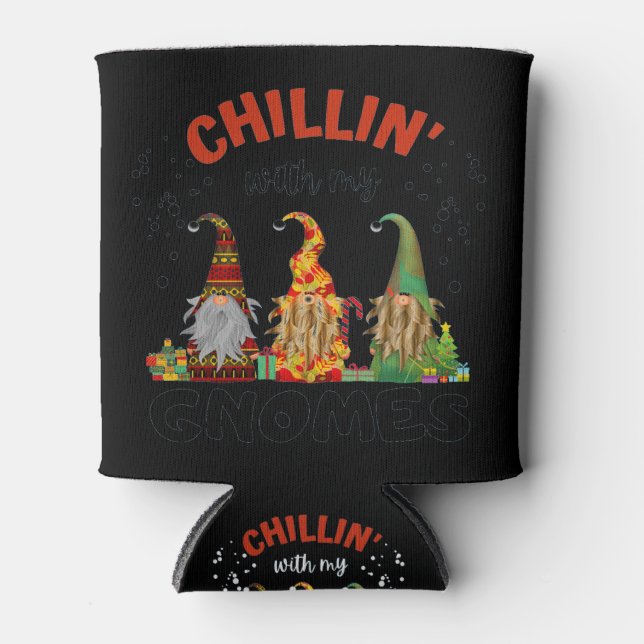 Rafraîchisseur Pour Canette Chillin With My Gnomes Christmas (Devant)