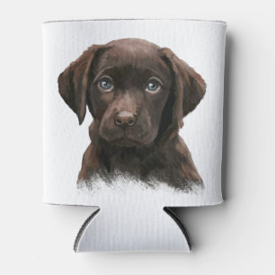 Rafraîchisseur Pour Canette Chiot du Labrador au chocolat