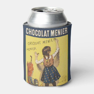 Rafraîchisseur Pour Canette Chocolat Menier Fille Française Vintage 1892 Art