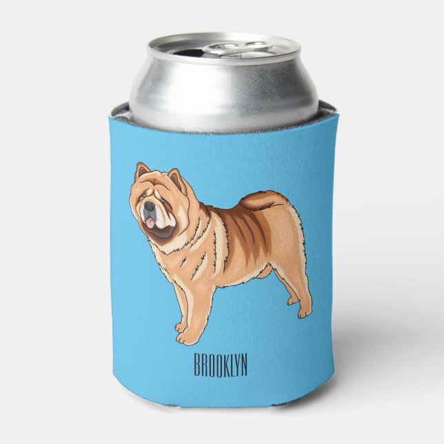 Rafraîchisseur Pour Canette Chow Chow dog cartoon (Can devant)