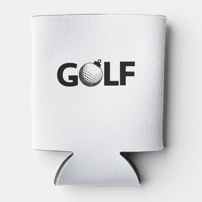 Rafraîchisseur Pour Canette Christmas Golf Ornament Classic (Devant)