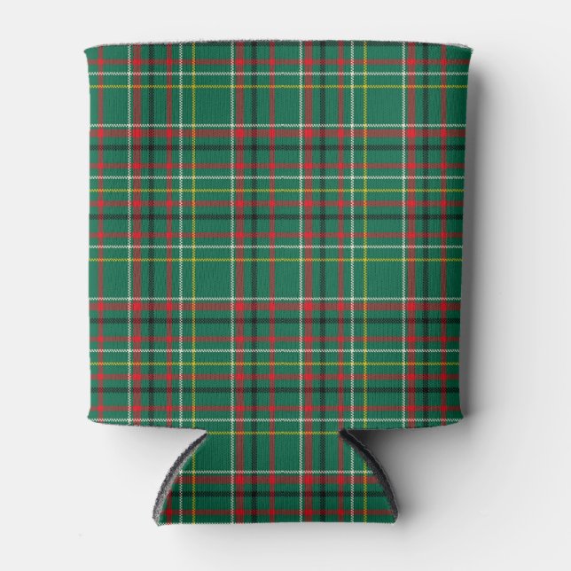 Rafraîchisseur Pour Canette Christmas Plaid Green Pattern-23914 (Devant)