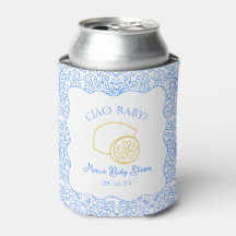 Ciao Baby ! Baby shower italien citron bleu