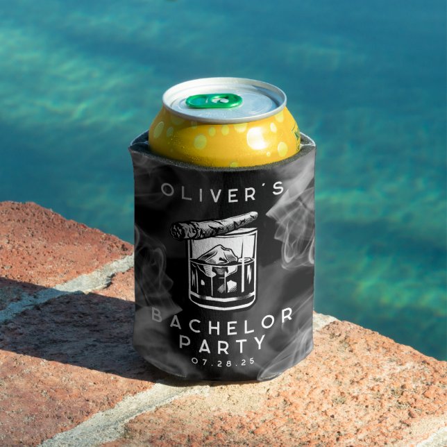 Rafraîchisseur Pour Canette Cigares modernes de la fête de bachelor et Whiskey (Piscine in situ)