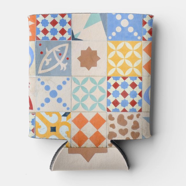 Rafraîchisseur Pour Canette Ciment hydraulique : Tendance de mosaïque. (Devant)