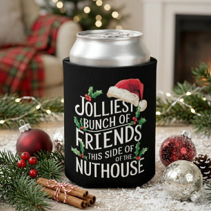 Rafraîchisseur Pour Canette Citation de Noël drôle d'un groupe d'amis joyeux