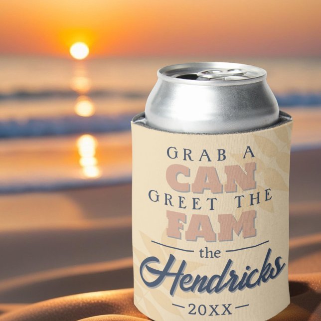 Rafraîchisseur Pour Canette Citation de réunion famille Pastel conçue Can Cool (Family Reunion Quote on Can)