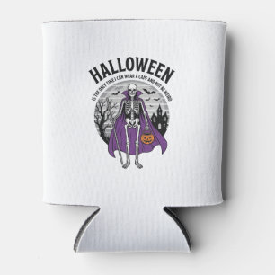 Rafraîchisseur Pour Canette Citation drôle de cape d'Halloween de squelette De