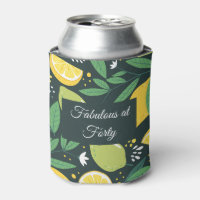 Citron et Limon Motif de fruits en vert et jaune