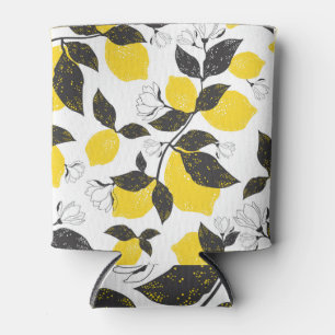 Rafraîchisseur Pour Canette Citrons Citrus, Vintage Été Sans Fil.