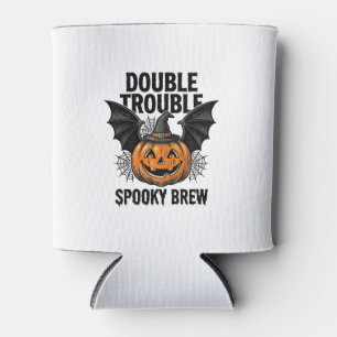 Rafraîchisseur Pour Canette Citrouille d'Halloween Sorcière Double Trouble Vin