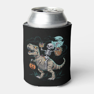Rafraîchisseur Pour Canette Citrouille d'Halloween T rex de dinosaure chevauch