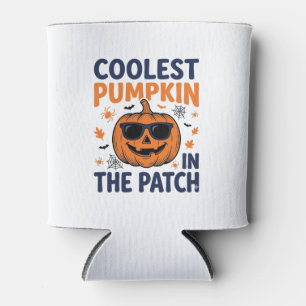 Rafraîchisseur Pour Canette Citrouille la plus cool du patch Halloween Shirt_1