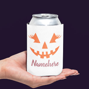 Rafraîchisseur Pour Canette Citrouille personnalisée Jack O Lantern Halloween 