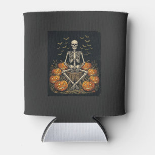Rafraîchisseur Pour Canette Citrouille squelette Halloween Design Rétro Vintag