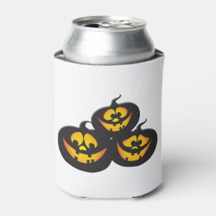 Rafraîchisseur Pour Canette Citrouilles d'Halloween avec des expressions drôle