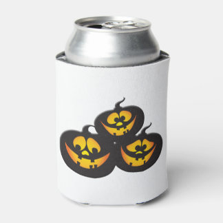Rafraîchisseur Pour Canette Citrouilles d'Halloween avec des expressions drôle