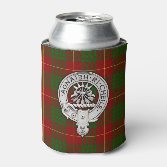 Rafraîchisseur Pour Canette Clan Cameron Crest & Tartan (Can devant)
