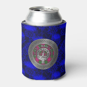 Rafraîchisseur Pour Canette Clan Crawford Crest & Tartan Knot