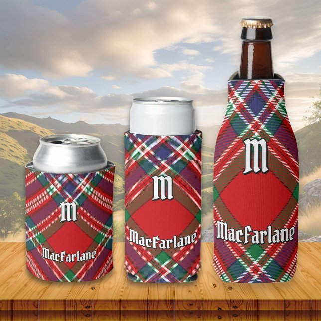 Rafraîchisseur Pour Canette Clan MacFarlane Red Tartan (Créateur téléchargé)