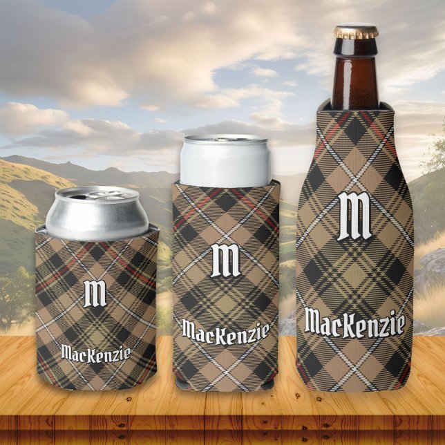 Rafraîchisseur Pour Canette Clan MacKenzie Chasse Brown Tartan Can Cooler (Créateur téléchargé)
