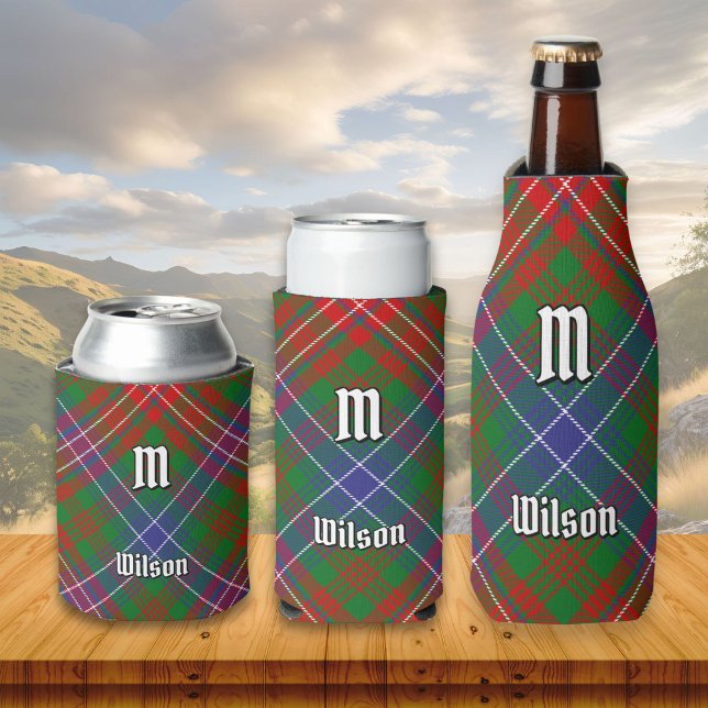 Rafraîchisseur Pour Canette Clan Wilson Modern Tartan (Créateur téléchargé)